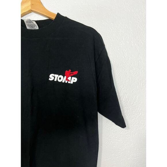 Vtg 1996-1997 STOMP America Tour T-SHIRT Men LARGE 2-Sided EUC Single Stitch 90s - Picture 1 of 5